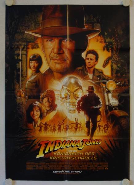 Indiana Jones and the Kingdom of the Crystal Skull original release german movie poster